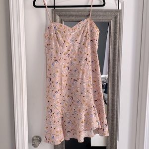Pink floral sundress